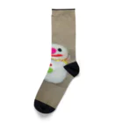 ポメラニアンのアリスくんの雪だるまの東海さん Socks