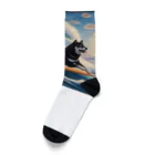 ANTARESの波乗り黒柴2 Socks