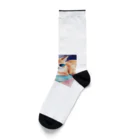 ryusky_333のサングラス姿の猫がヨガポーズでリラックス！ Socks