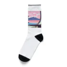 SORATOBI_YAKANの車窓とヤカン Socks