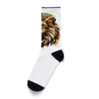 イケイケアニマルsのジオライオン-サバンナカラー- Socks