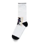 戦国時代マニアのデフォルメ島津義弘君 Socks