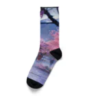 AQUAMETAVERSEの満開の桜を鑑賞する私 アメジスト 2846 Socks