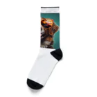 AQUAMETAVERSEのサングラスをかけた、かわいい犬 Marsa 106 Socks