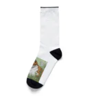 にゃんこーねこの草の中の猫 Socks