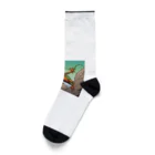 marrikat189の崖から飛び立つトカゲ Socks