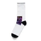 comati12の神秘的な紫の神龍 Socks