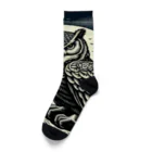 kotpopのOwl gazing from a branch Socks