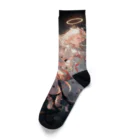 AQUAMETAVERSEのワクワクしながら宇宙の外に旅立つ天使たち アメジスト 2846 Socks