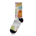 F2 Cat Design Shopのbeloved cats 002 Socks