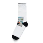 qloのジェットスキー乗り乗りグランマ Socks