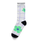 sansamのgrid flower Socks