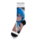 Relaxing Beatsの青い髪の少女 Socks