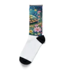 モノモノクローゼットの花とカメ Socks