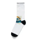 juten8のサメのサーフィン Socks