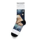 星降る夜にの三日月熊 Socks