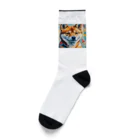 KAPPA TRAVEL GOの柴犬の幾何学 Socks