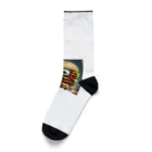 San☆Nikoのハンバーガー　トリプルくん Socks