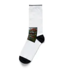 ganeshaのアジア禅庭園ステンドグラス Socks