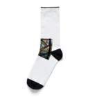 ganeshaの抽象パターンステンドグラス Socks