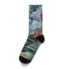 AQUAMETAVERSEの言葉から絵にするAIの魔法 アメジスト 2846 Socks