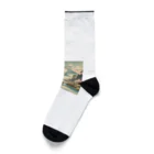 動物デザイングッズの江戸時代の絵画風 Socks