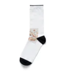 narunaru06のかわいいうさぎのキャラクターグッズです Socks