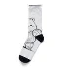 ganeshaのかわいいクマ Socks