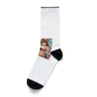 かるるんショップの海と南国と水着と　夏休み Socks