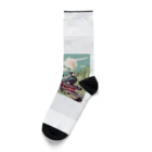 atoyuki_SHOPの可愛い機関車 Socks