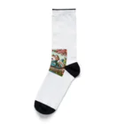 yu-chan3のほのぼの猫と鯉 Socks