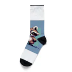 himajinseijin01のドット絵アライグマちゃんTシャツサイズ Socks