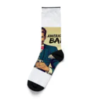 AMERICAN BARのアメコミ風バーテンダー Socks