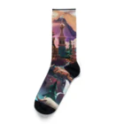 シロクマペンギンの神秘の山 Socks