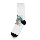 bona fideの開運招き猫　みこ Socks