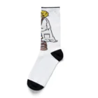 24KAWAの仕事に疲れて公園でサボる博士 Socks