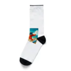 KIglassesのサングラスをかけた笑顔のヒトデ - 海の陽気な仲間！ Socks