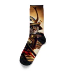 にっちゃマーケットの「猫侍の勇者 - 侍猫の武士道グッズ」 Socks