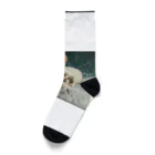 AQUAMETAVERSEのサーフィンをするウサギ Socks