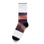 Mysycaの海辺の夕日 Socks