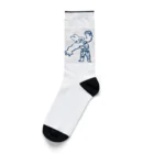 mabo_familyshopのムキムキ兎 Socks