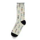 てら ねこグッズのI WISH I WERE A BIRD.アイボリー Socks