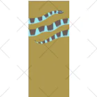 8m【アトリエvesii】の脚に巻きつくエラブウミヘビ ソックス