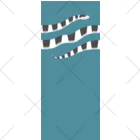 8m【アトリエvesii】の脚に巻きつくクロボシウミヘビ Socks