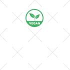 VEGAN SHOP FREEのビーガン葉っぱシンボル（緑） ソックス