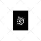 COOL&SIMPLEのBlack White Illustrated Skull King  ソックス