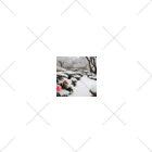 k-mintoの風景グッズ（雪と寒椿の日本庭園） ソックス