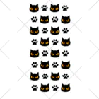 mkumakumaの黒猫と足跡白 ソックス