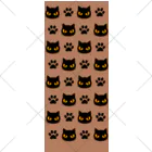 mkumakumaの黒猫と足跡モカ ソックス