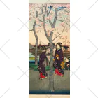 浮世絵屋の広重「冨二三十六景⑦　東都墨田堤」歌川広重の浮世絵 Socks